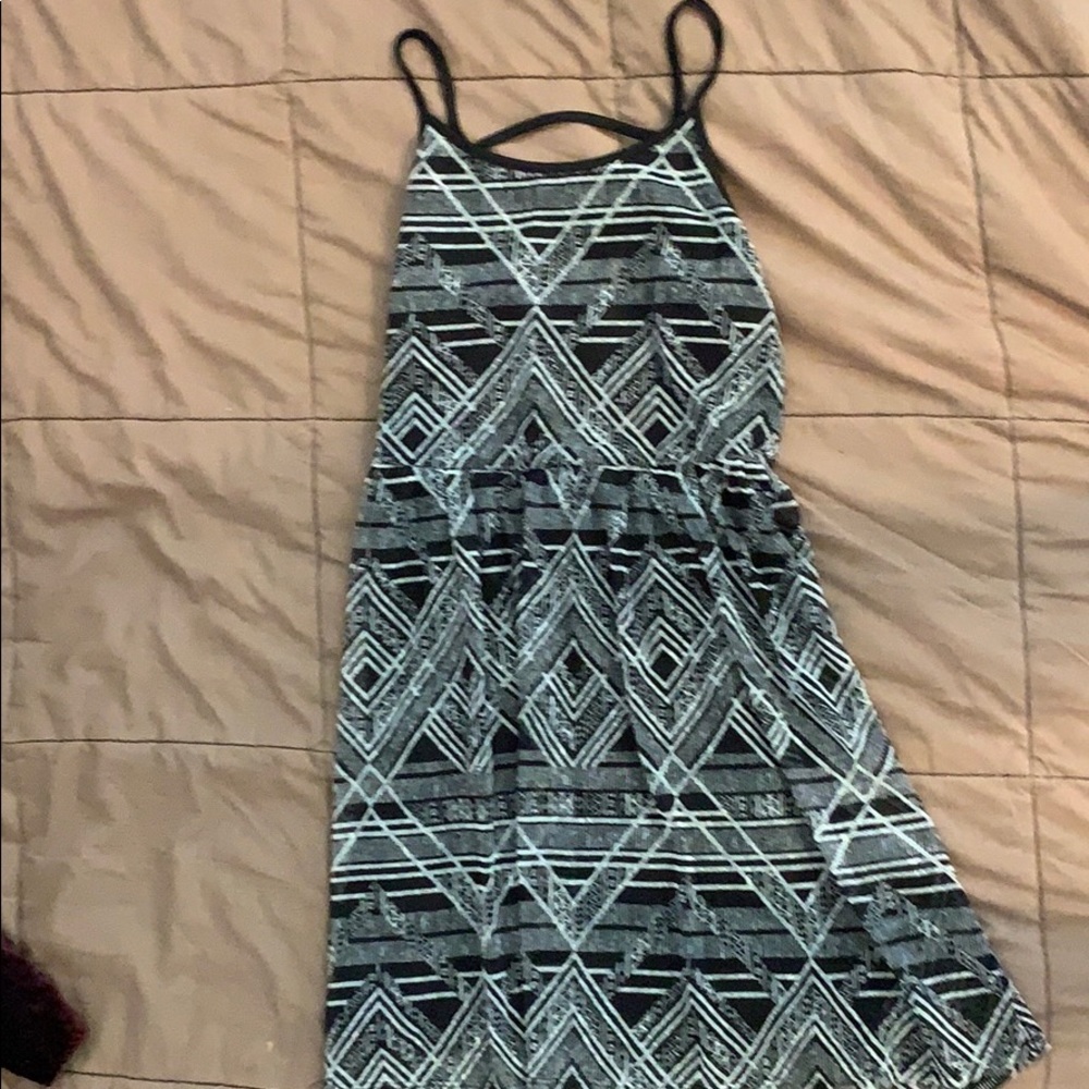 a white and black dress
